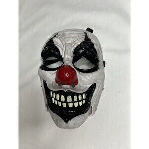 Happy Halloween Scary Horror Clown Mask Hinge Movable Jaw Adult One Size